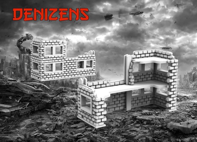 Denizens 8mm Pocket Wargame Large Building No1 – Wargames
