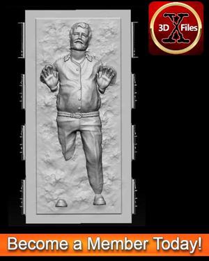 Star Wars Diorama Statue – George Lucas In Carbonite