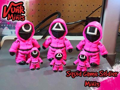 Mini Squid Game Soldiers Multicolor Flexis