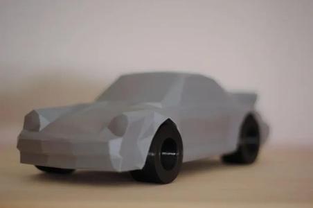 Low-Poly Porsche 911 Turbo