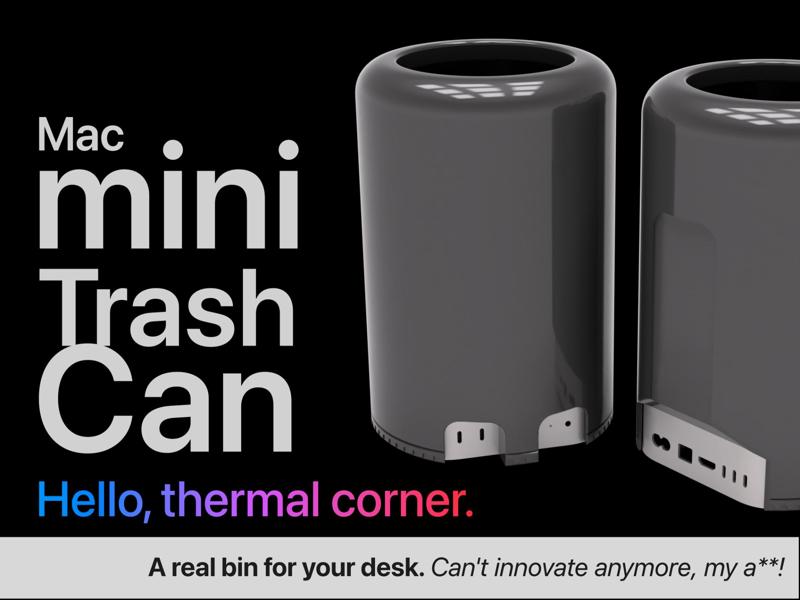 Desktop “Trash Can” for M4 Mac Mini (2013 Mac Pro)
