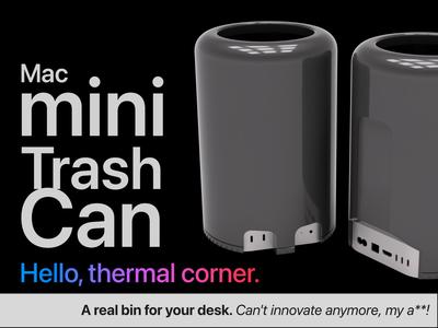 Desktop “Trash Can” for M4 Mac Mini (2013 Mac Pro)