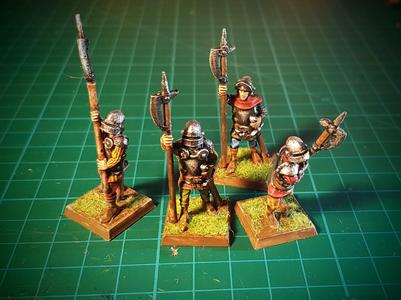 Halberdiers! 28mm, no supports