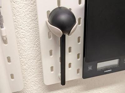 AeroPress Coffee Scoop / Spoon Holder for Ikea Skadis