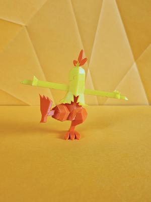 Combusken Low Poly