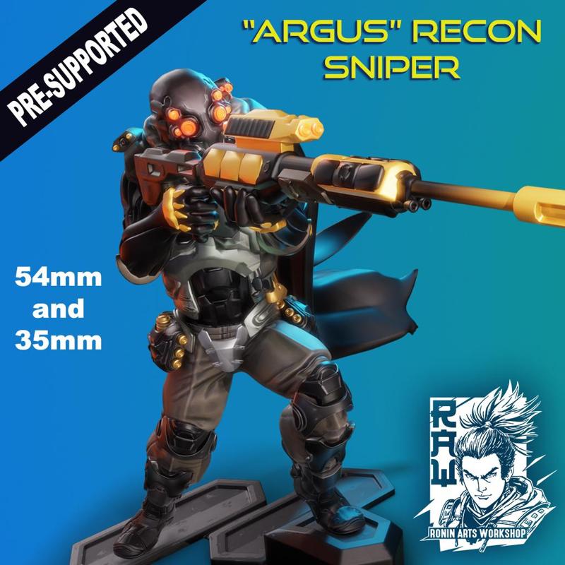 Advanced Recon Sniper  Argus  – Cyberpunk Soldier