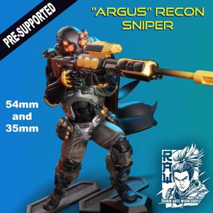 Advanced Recon Sniper  Argus  – Cyberpunk Soldier