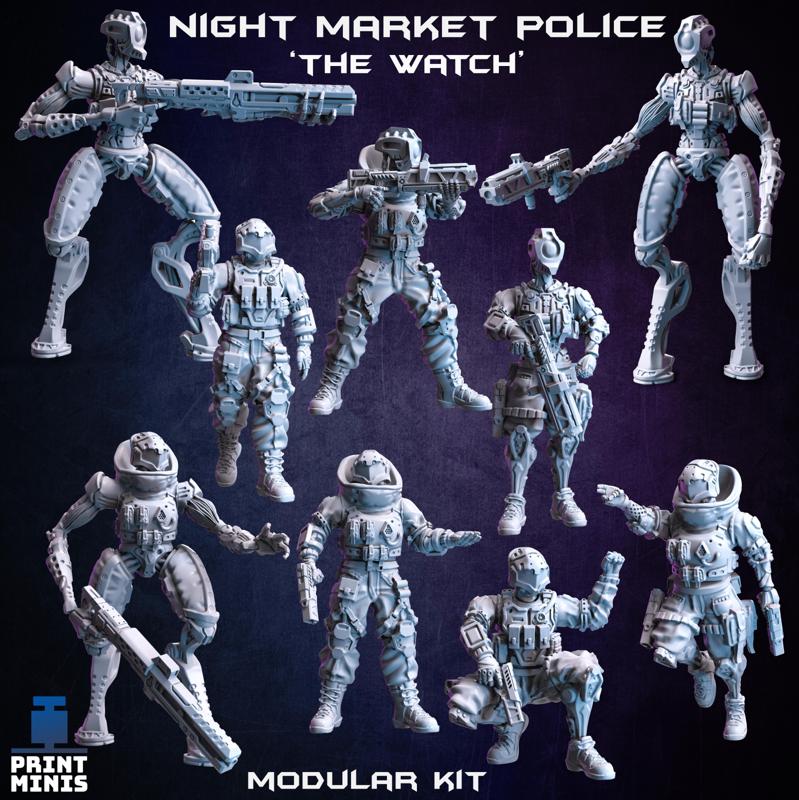 The Watch Cyberpunk Police (modular) – Night Market Collection