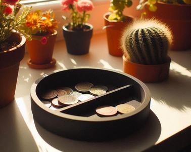 Modern Round Coin Tray, Coincatcher