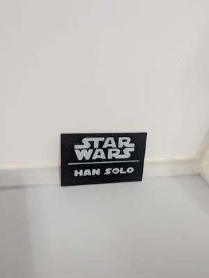 Han Solo Multicolor Nameplates