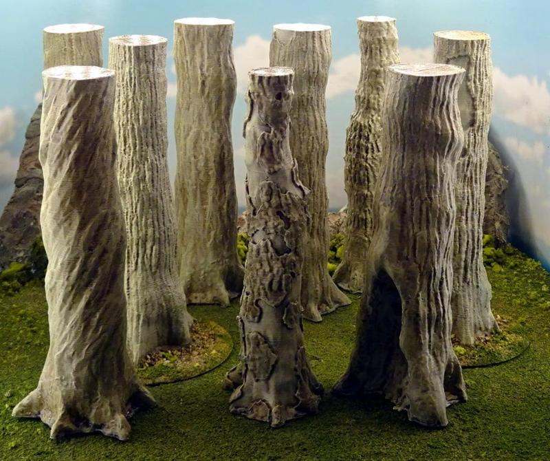 Vegetation B – Giant tree trunks