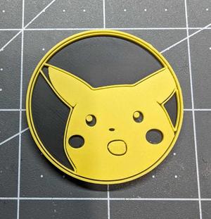Surprised Pikachu Pokemon Coin