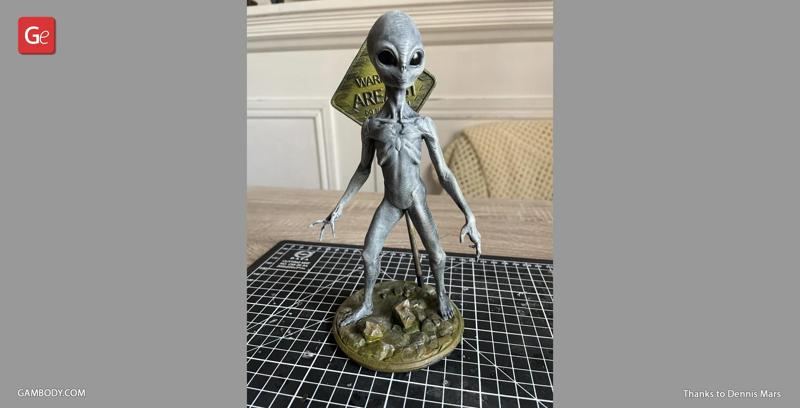 Grey Aliens from AREA 51 Diorama STL files | Assembly Model