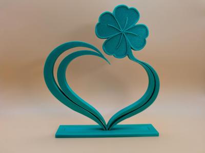 Heart and Shamrock Desk Display