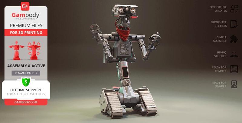 Johnny 5 3D Printing Model | Assembly + Action