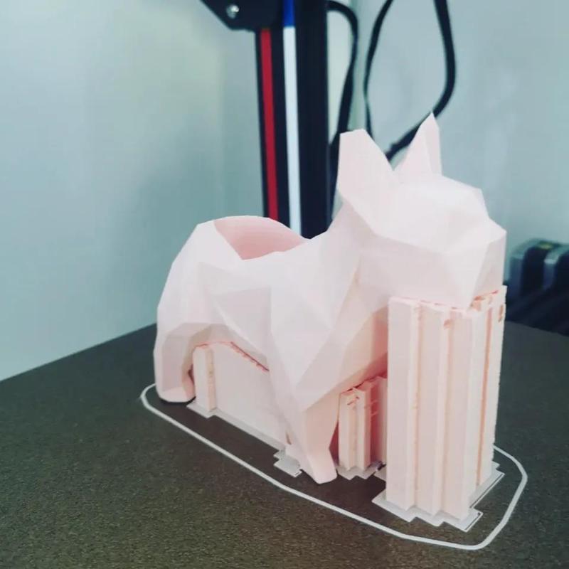 French Bulldog Vase