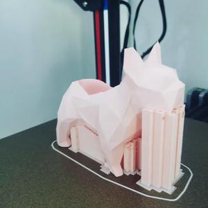 French Bulldog Vase