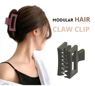 Modular hair claw clip