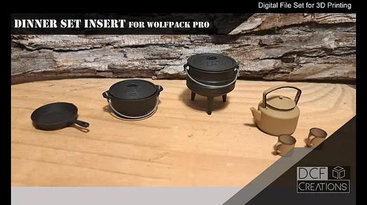 Scale Camping pot set with Kettle