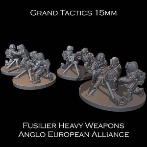15mm SCI-FI Grand Tactics - Fusilier Heavy Weapons - Presupported