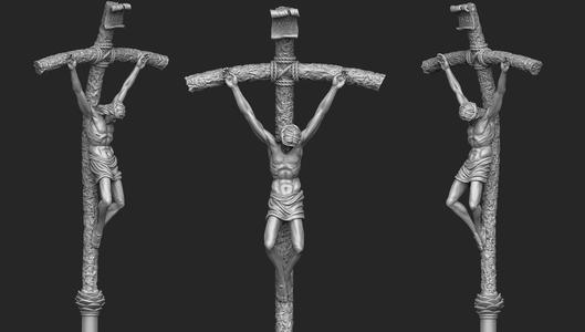 Papal Ferula Crucifix