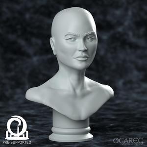 Female Academic bust, presupported