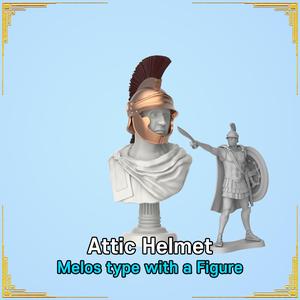 Attic helmet of melos type with a figure