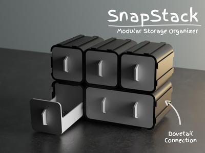 [V3] SnapStack – A Modular Storage Bin Organizer