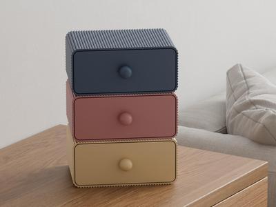 Line desktop storage box