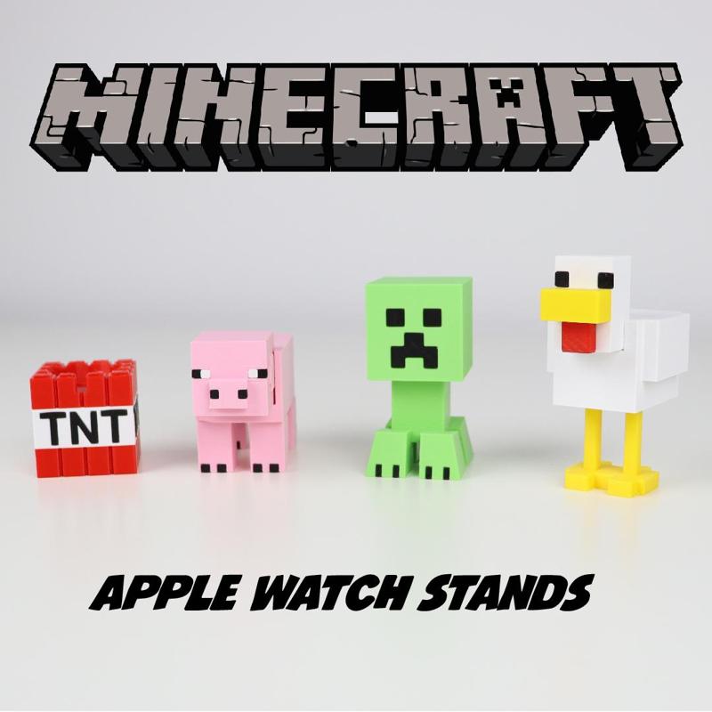 Minecraft 4 in 1 Apple Watch Stand Bundle for the Minecraft Gamer!