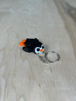 Sliding Penguin Keychain
