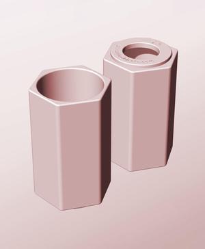 CH68-130-P Modular Stacking pierced container for home decor