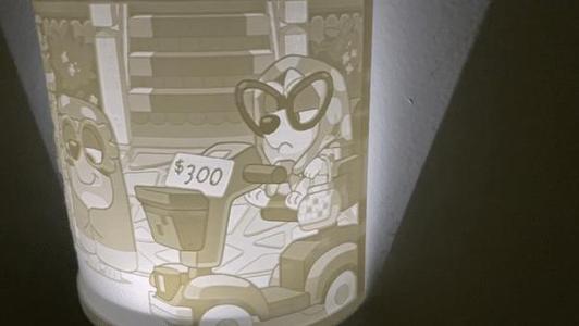 Bluey Night Light / Funny / Lithophane / Kids 