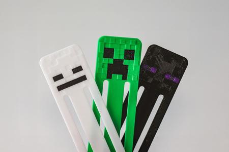 Minecraft Bookmark Creeper Enderman Skeleton