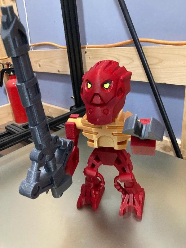 Bionicle Mini - Toa Inika Jaller Brick MegaFigure (5:1 Scale)   