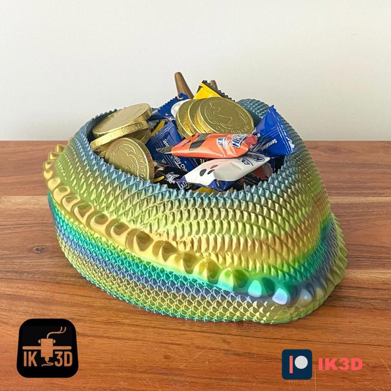 Sleepy Dragon Candy Bowl / Planter / No Supports