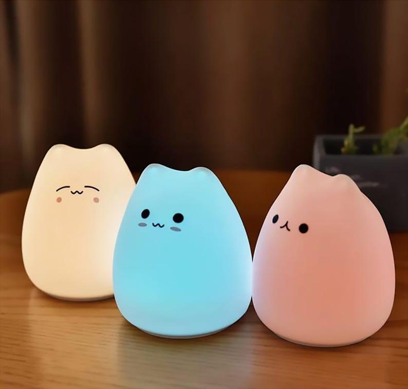 Cute Cat Lamp Set 3D Print Stl Files, Lighting 3D Printer Files