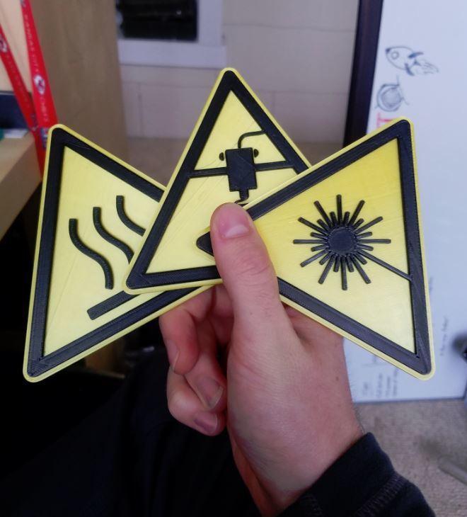 Lab Style Warning Signs – Multiple