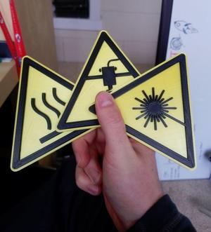 Lab Style Warning Signs – Multiple