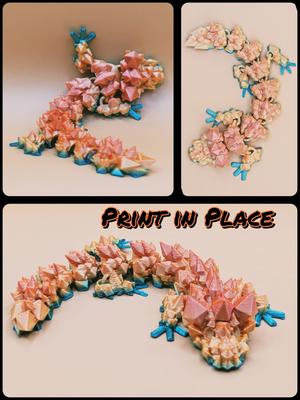 Articulated Flexi Baby-Kristall Drache V.2
