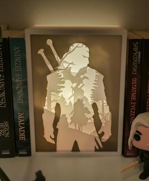The Witcher Shadow Box 3d Lamp