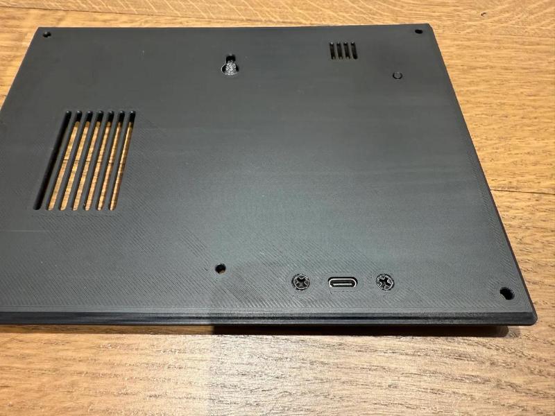 Weather Station E-Ink Frame back panel and front bevel mount updates   
