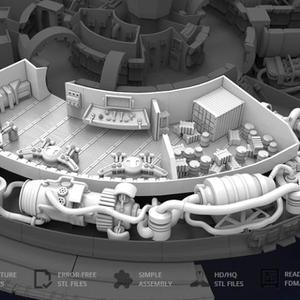 Millennium Falcon Interior 3D Printable Parts Kit 2: Hyperdrive and Engineering Bay