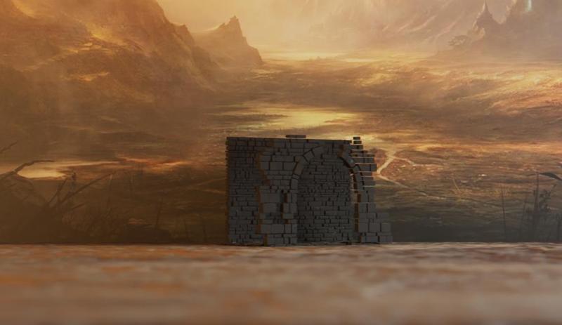 Ruined Stone wall section #2