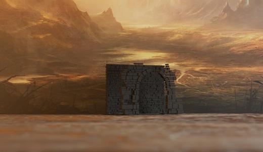 Ruined Stone wall section #2