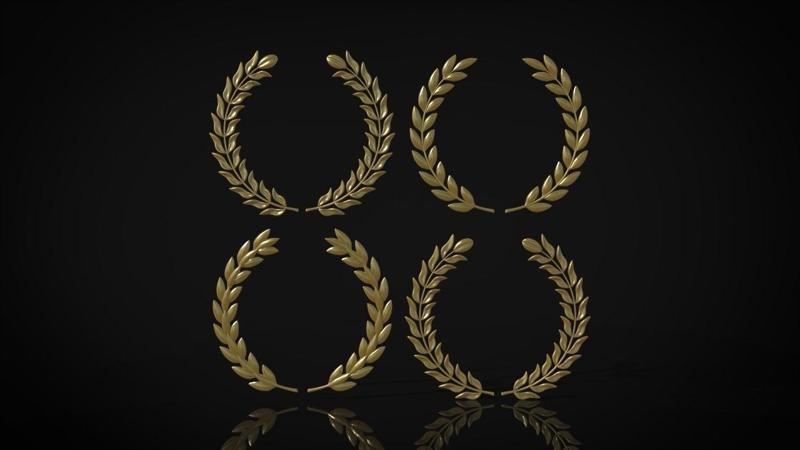 Laurel wreaths set