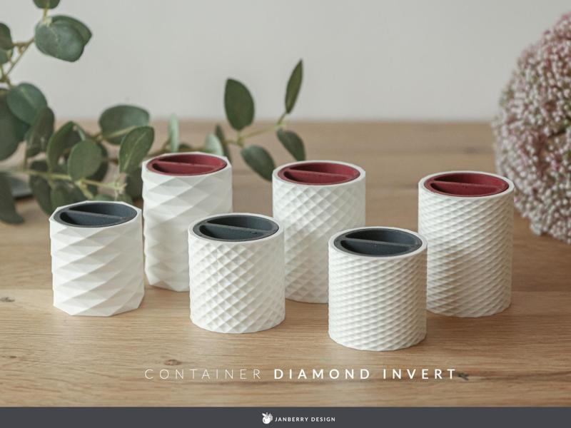 Small Storage Container - Diamond Invert