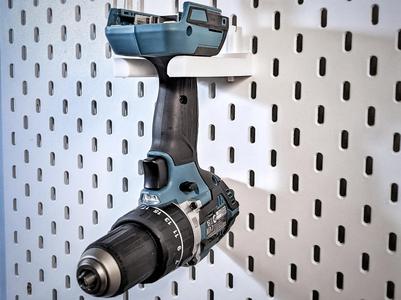 Cordless Drill Holder/Mount for Ikea Skadis