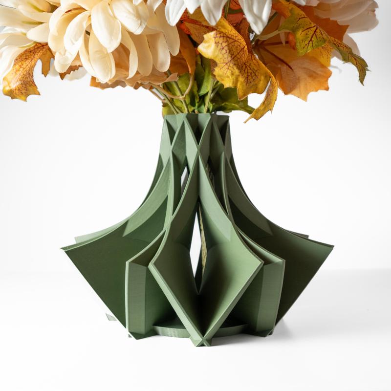 The Ramo Vase, Modern and Unique Home Decor for Dried and Preserved Flower Arrangement  | STL File