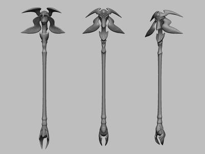 Thyrus Atma Staff – Final Fantasy XIV 3d print
